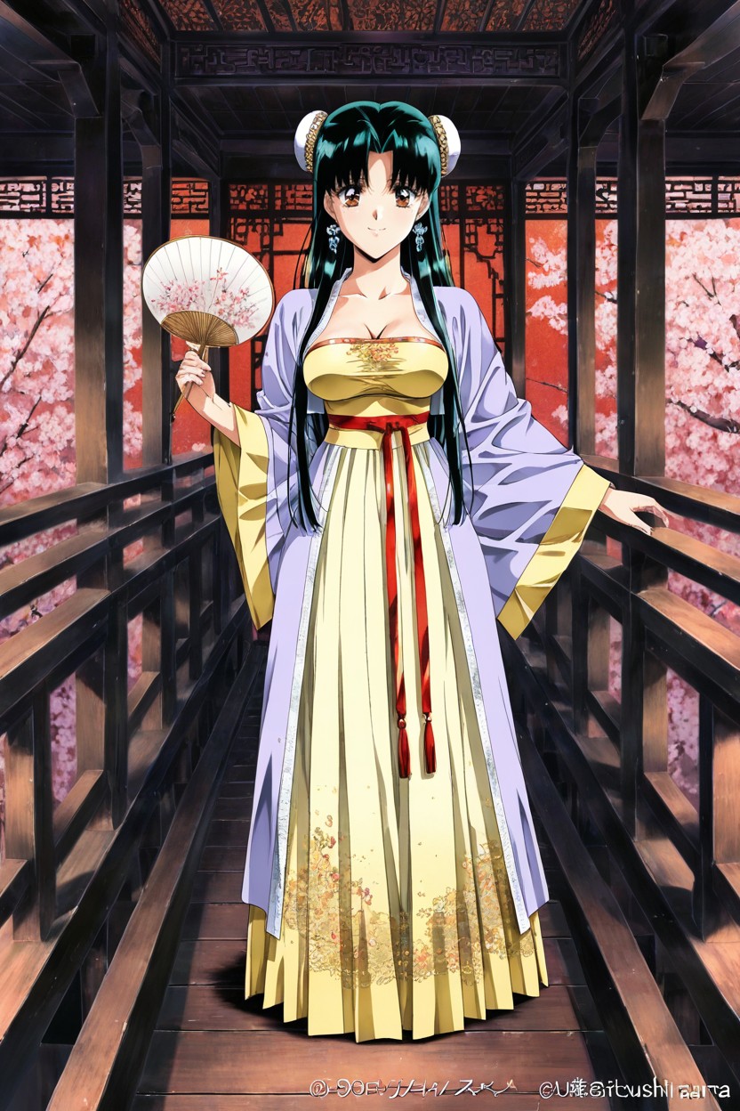 No Collar, Song Dynasty Hanfu Without Collar, Solo Hentai AI Porn