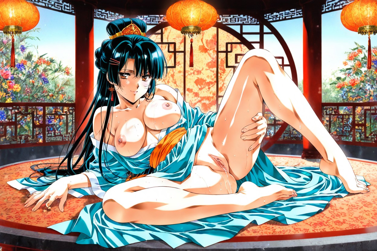 Sweaty Skin, Cinematic, Full Body Hentai AI Porn