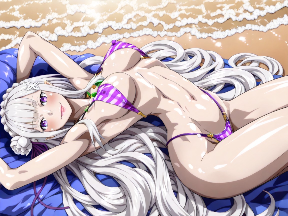 Pink Lips, Erect Nipples, Looking At Viewer Hentai AI Porn
