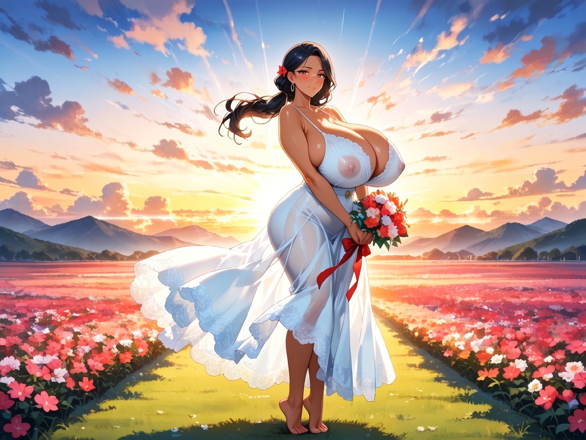 Ponytail, Medium Ass, Gigantic Giant Woman Hentai AI Porn
