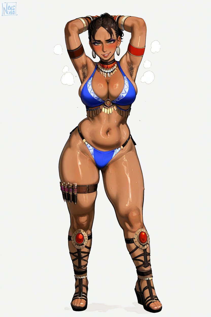 Sexy Tribe Clothing, Accessories, Vibrant Warm Color Palette Hentai IA