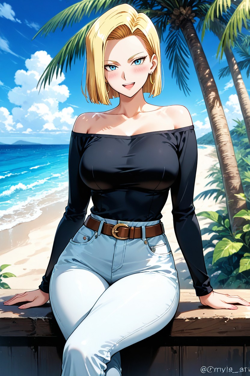 Solo, Sitting, Jeans Hentai IA