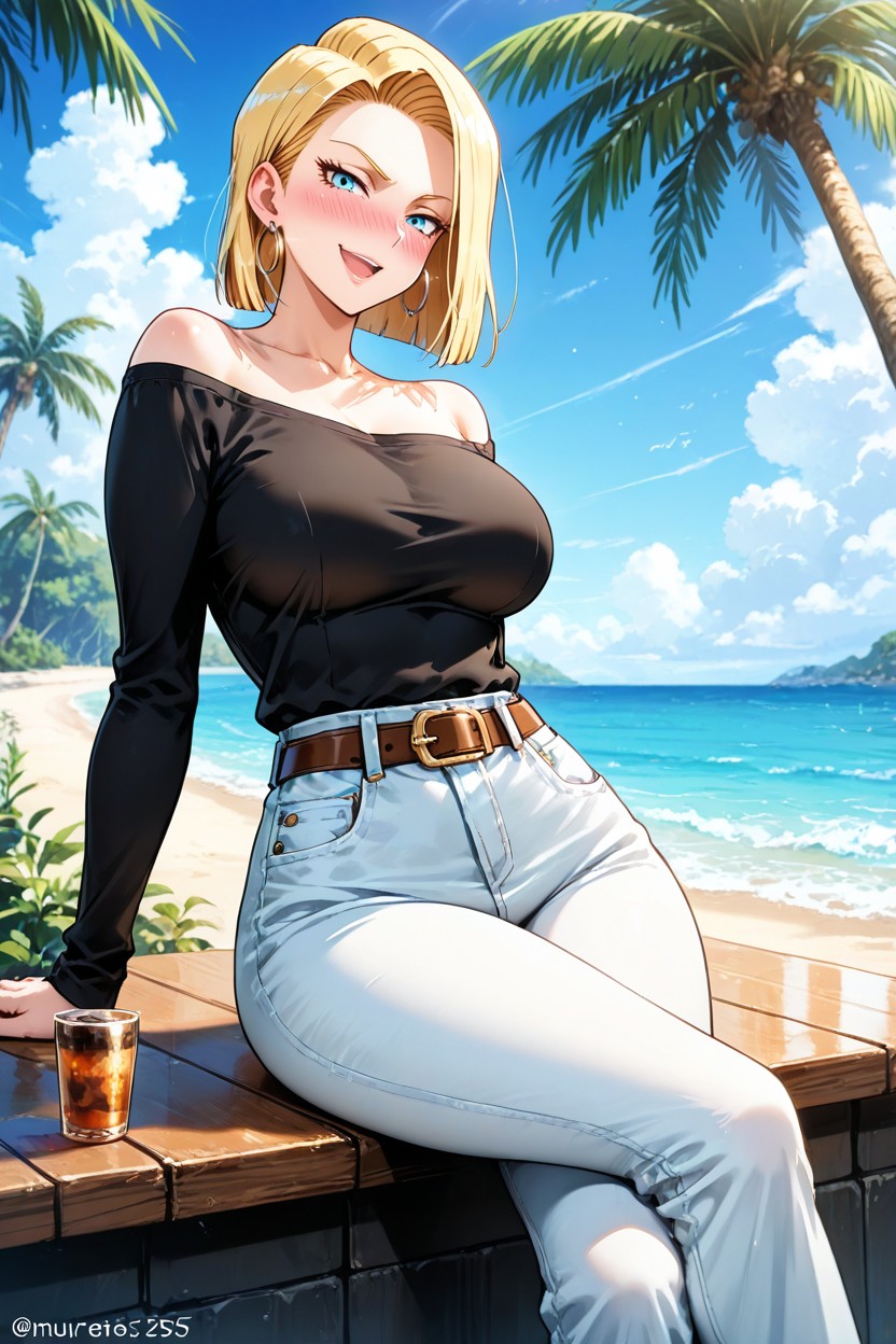 Breasts, Collarbone, Brown_belt Hentai IA