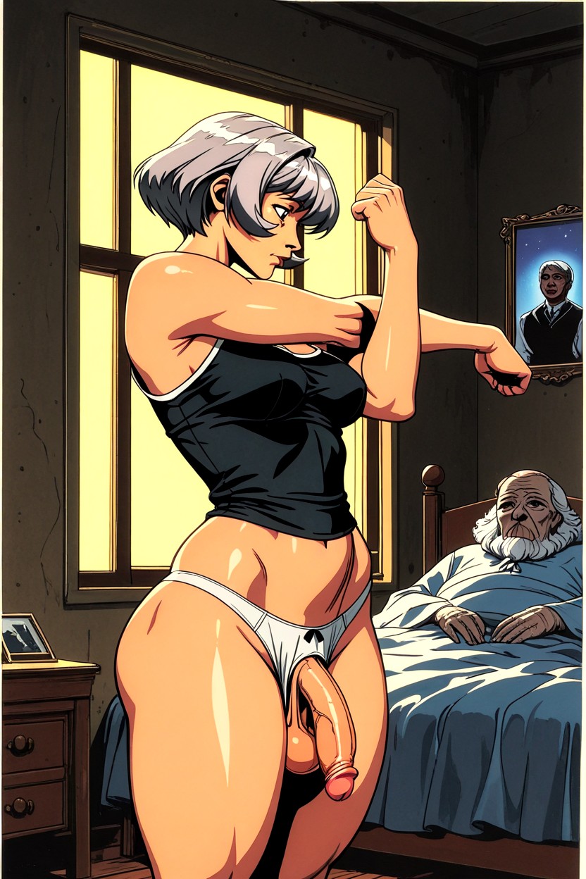 Milf, Fondo Desnudo, Stretching Hentai IA