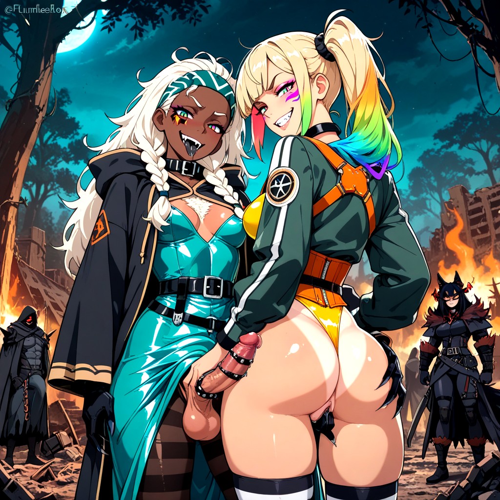 Womb Tattoo, Legs Crossed, Evil Ruins Hentai IA