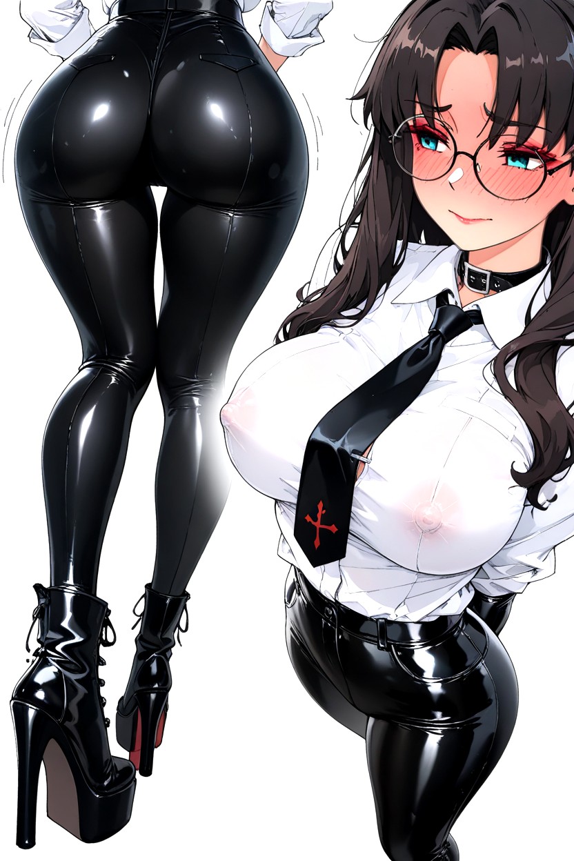 Vista Frontal, Tired Face, Big Breast Hentai IA