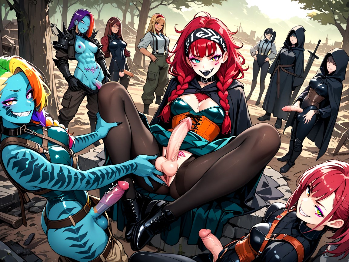 Female Guards, Black Tongue, Collar Hentai AI Porn