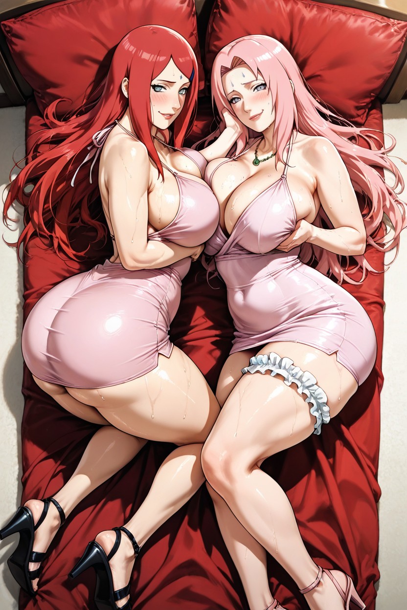 Light Pink Dress, Micro Dress, Big Ass Focus Hentai AI Porn