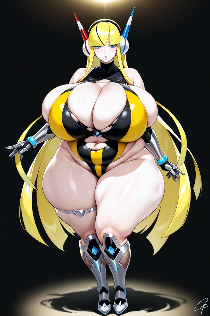 Bbw, Bare Shoulders, Hyper Voluptuous Giant Fat Ass Hentai IA
