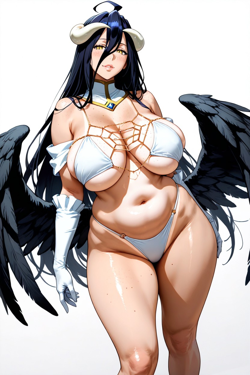 Albedo's Outfit, Voluptuous, Standing Hentai AI Porn