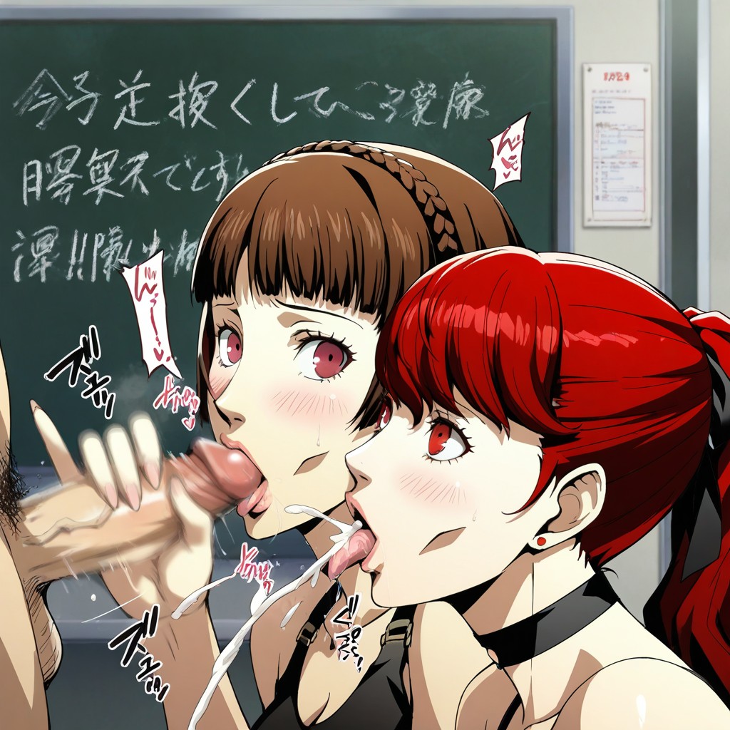 Handjob, Small Breasts, Classroom Hentai AI Porn