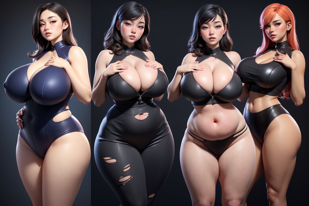 Breast Expansion, Loradrastic_mega_massive_thick_fat_ass_expansion, Standing Up Confidently Hentai AI Porn