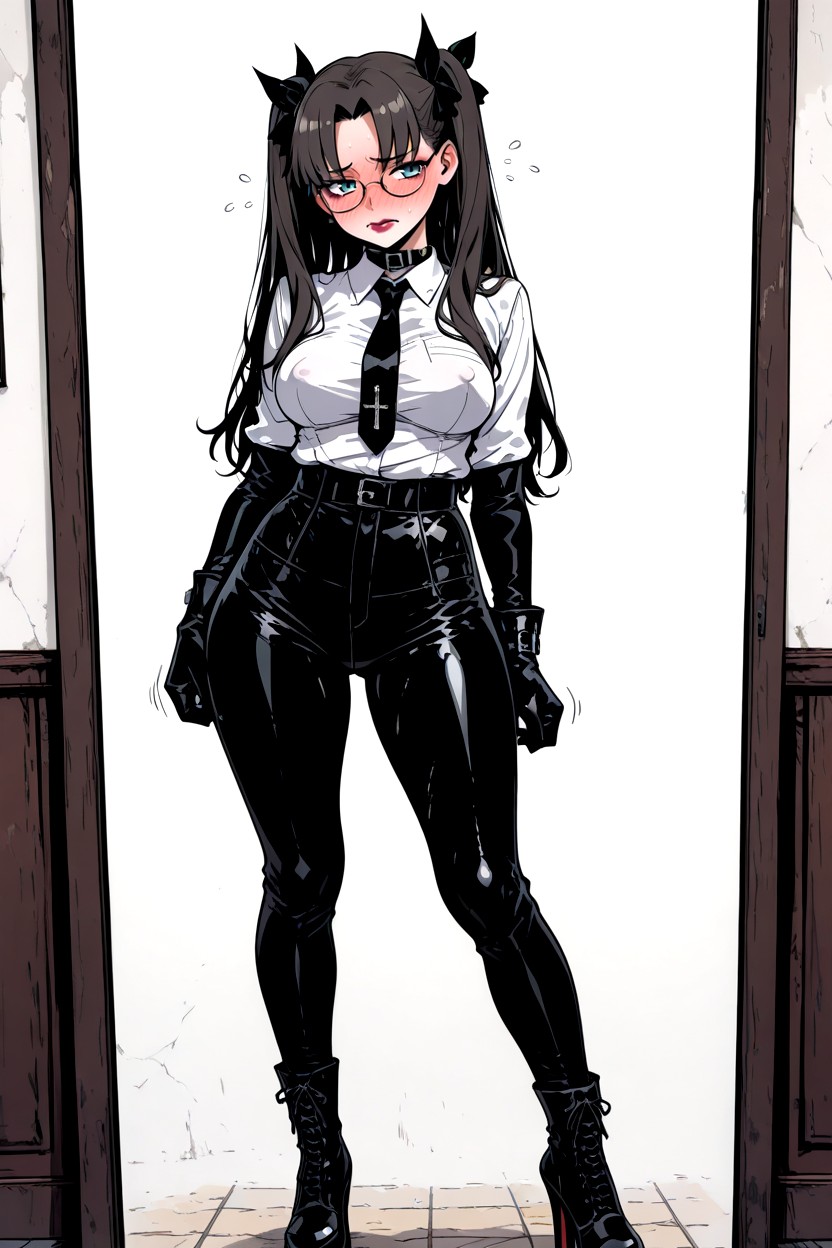 Front View, Motion Lines, Office Outfit Hentai AI Porn
