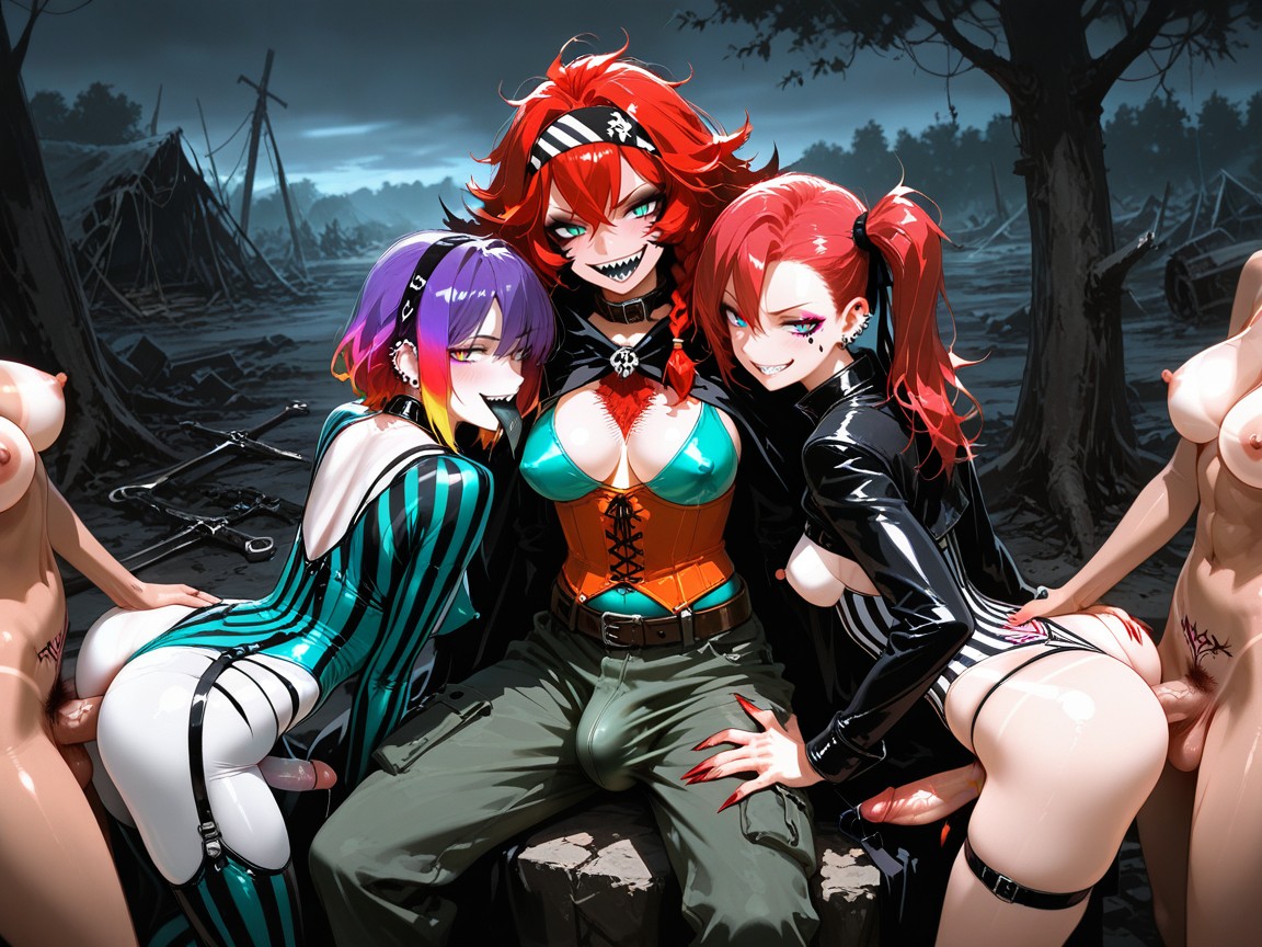 Evil Grin, Magic Armor, Long Skirt Hentai AI Porn