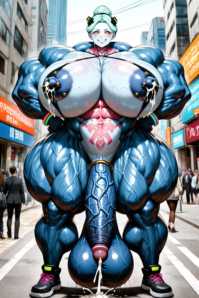 Hyper Colossal Abs, Culo Mediano, Hiperpene Imposiblemente Largo Hentai IA