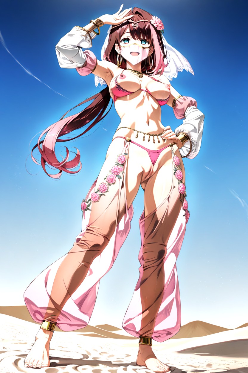 Wispy Hair Bangs, Highly Detailed Blue Eyes, Art By Satoshi Urushihara Hentai IA