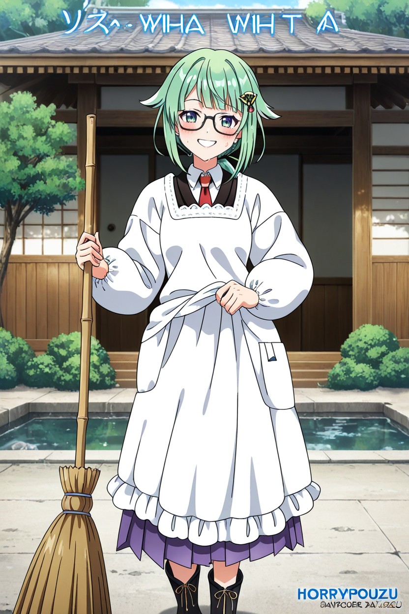 Green Eyes, Smiling, Pond Hentai AI Porn