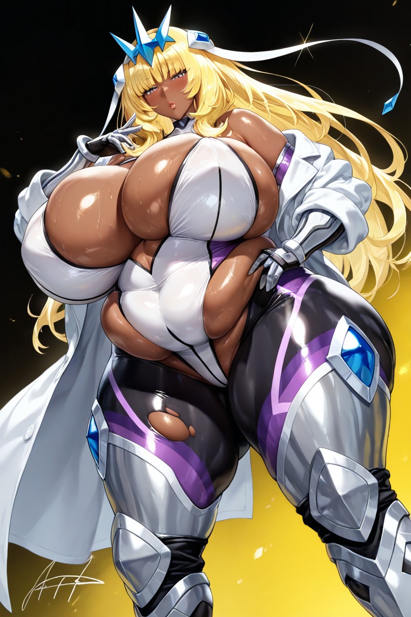 Excessive Hyper Fat Thighs, Signature Iris From Pokemon Head, Hyper Excessively Fat Iris From Pokemon Hentai AI Porn