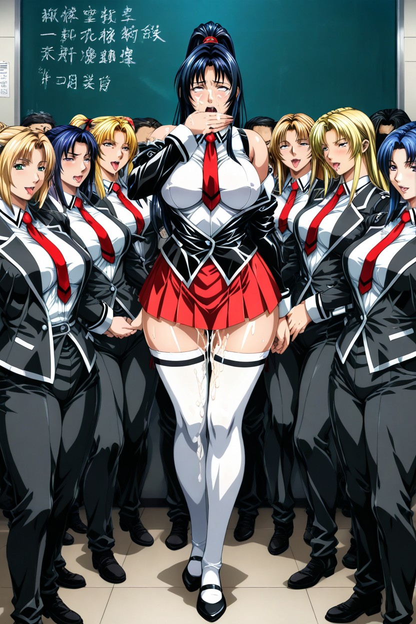 Open Clothes, Perfect Body, Thigh Gap Hentai AI Porn
