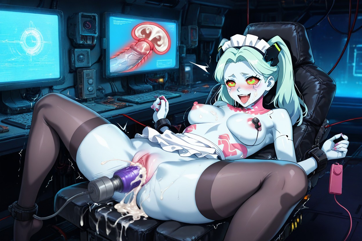 On Face, Drooling, Maid Headdress Hentai AI Porn