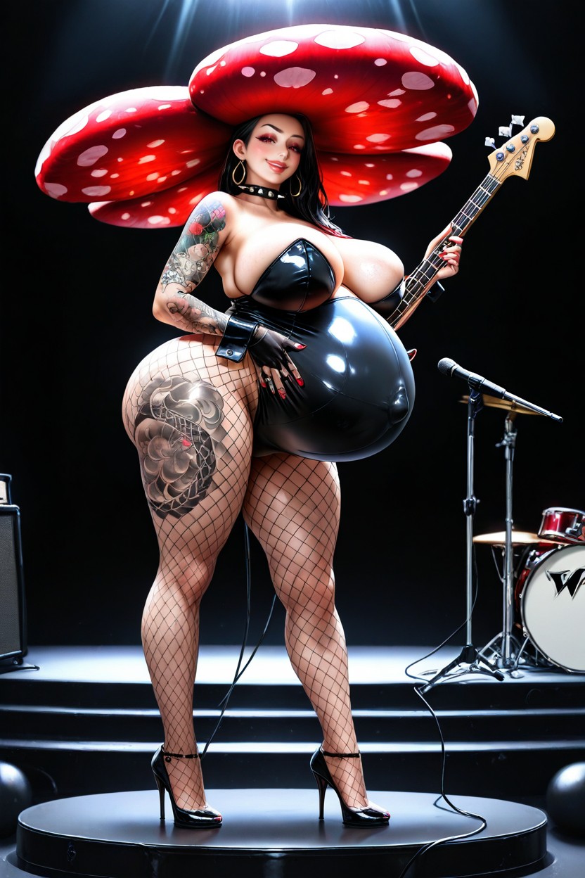 Extensive Tattoos On Hands, Furry, Huge Perfect Round Tits Hentai AI Porn