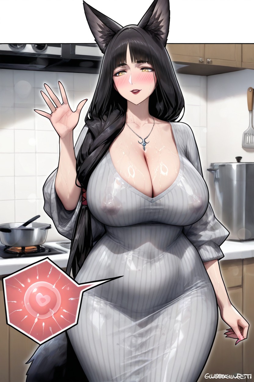 No Glasses, Super Guilty Expression, Erect Nipples Hentai AI Porn