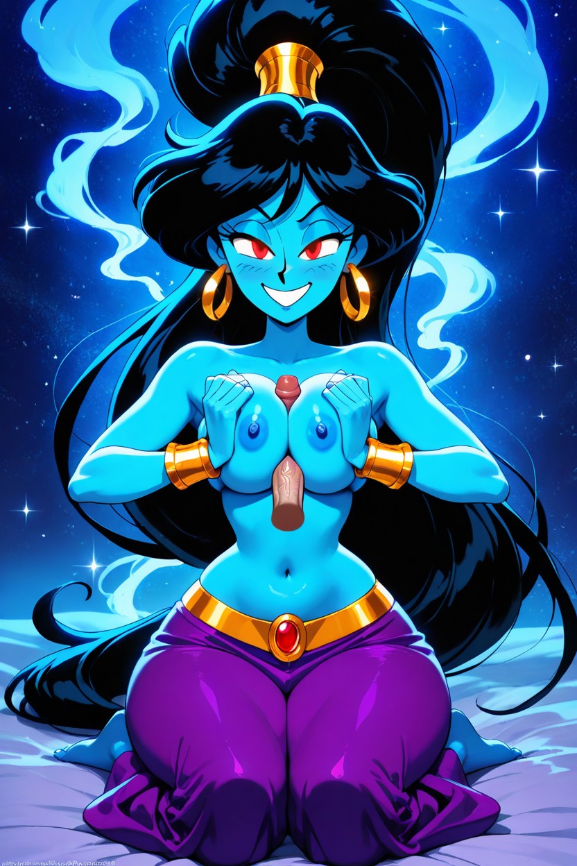 Bold Black Outlines, Arms Crossed Confidently, Thick Gold Wrist Cuffs Hentai AI Porn