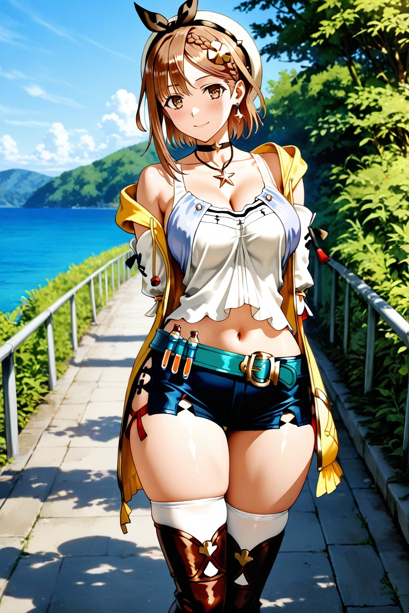 Bracele, Medium Breasts, Zettai Ryouiki Hentai AI Porn