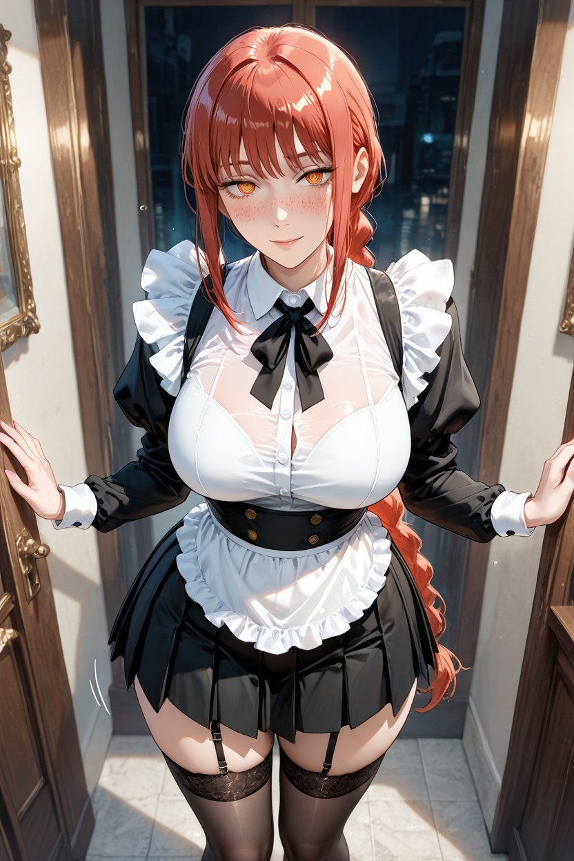 Sexy Shirt, Blushing, Light Fair Skin Hentai AI Porn