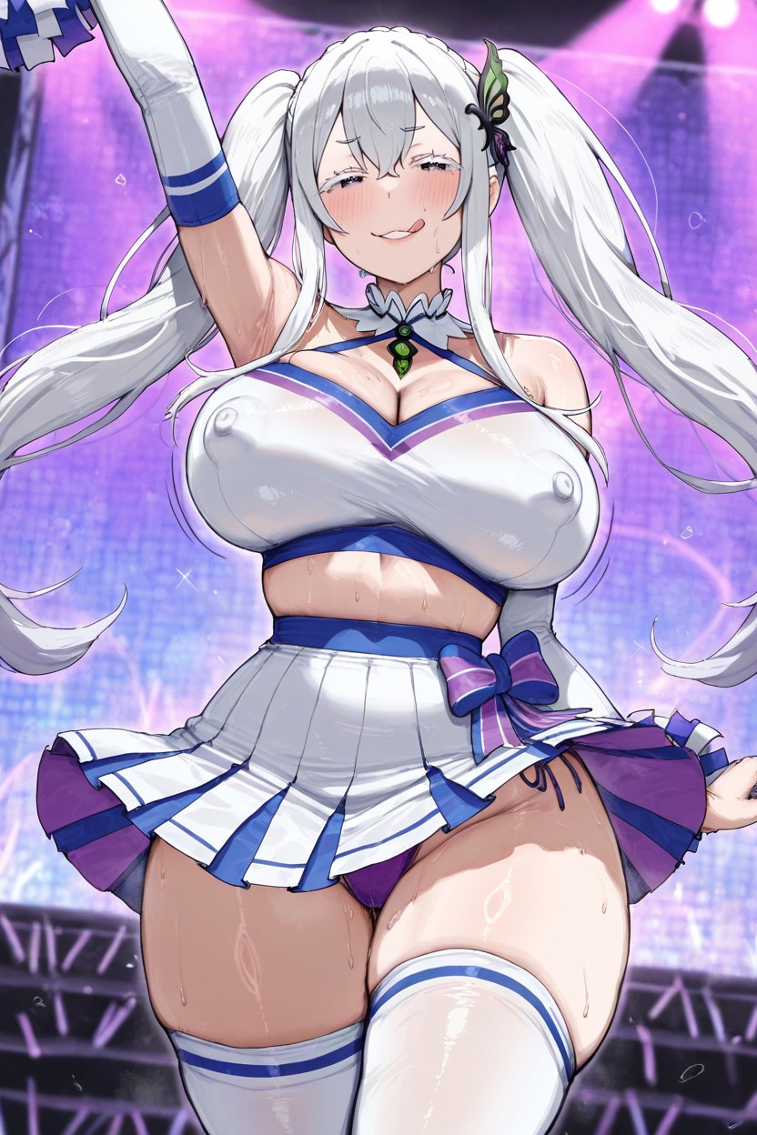 Detailed Eyes, Ultra Detailed, Twintails Hentai AI Porn