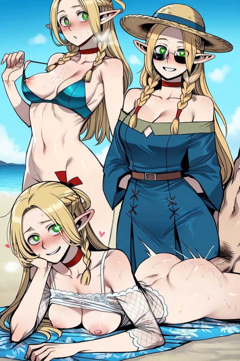 Fully Clothed, Water Dripping From The Breast, One Arm Up Hentai AI Porn
