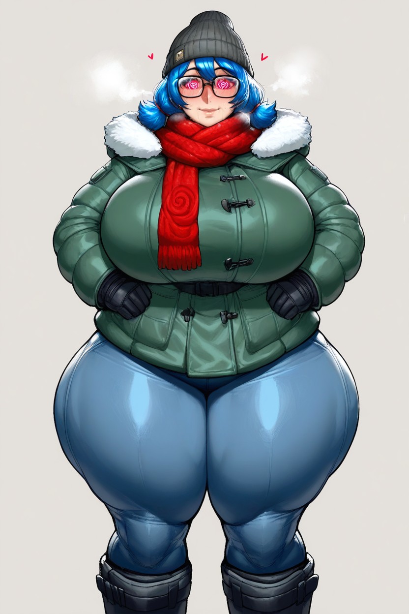 Thick Thighs, Bust Shot, Soft Winter Aesthetic Hentai AI Porn