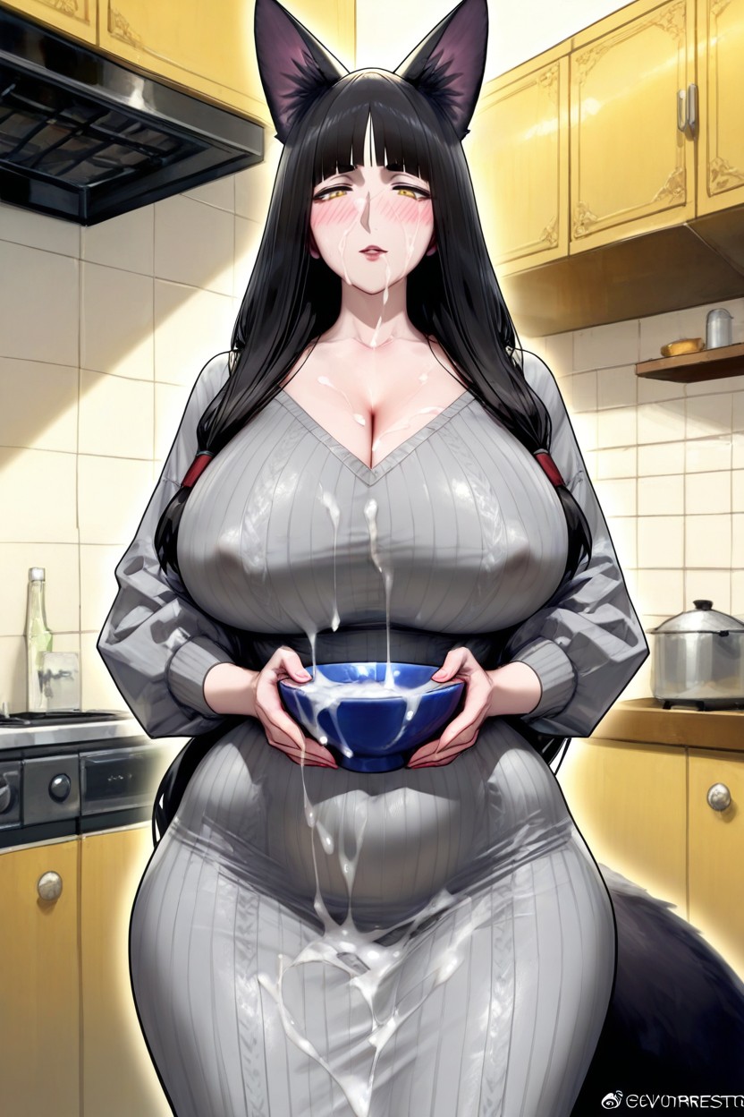 Yellow Eyes, Massive Ass, Standing Hentai AI Porn