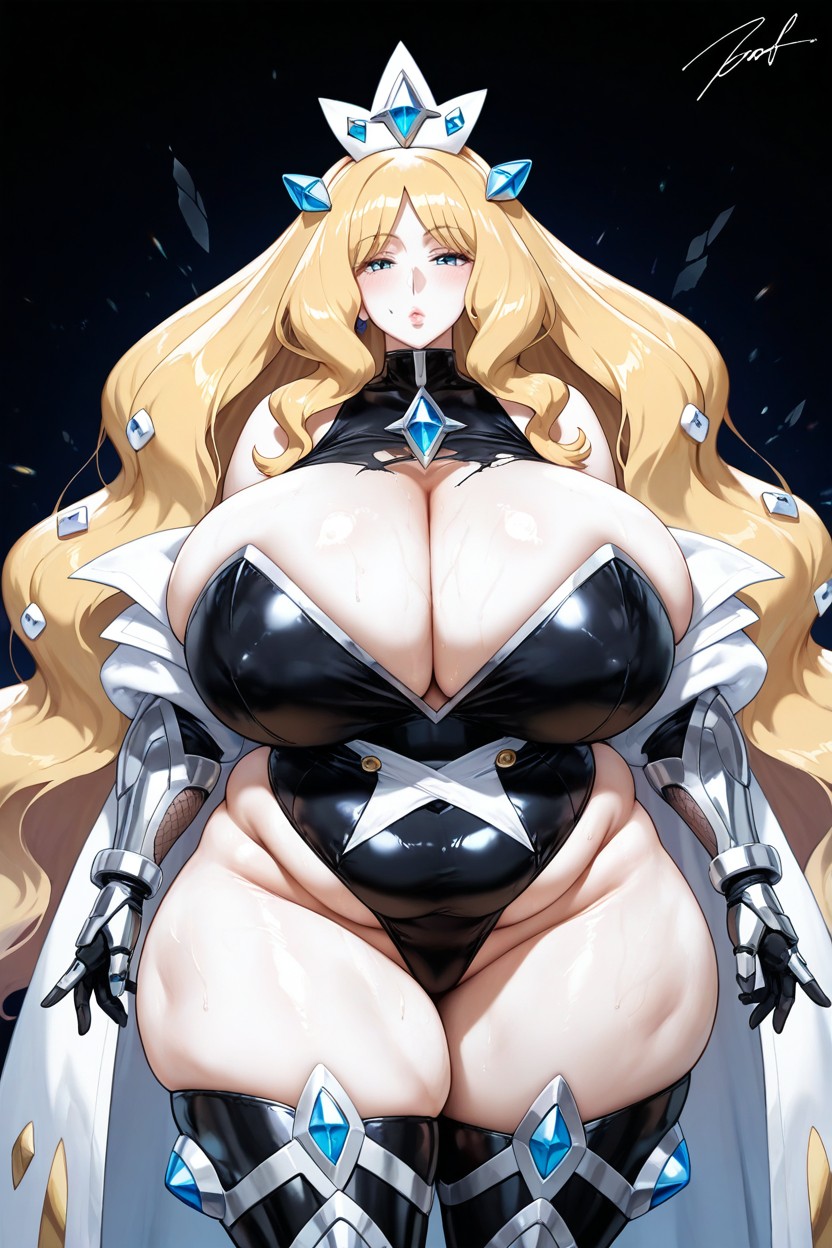 Caitlin From Pokemon Signature Blonde Hairstyle, Hyper Voluptuous Giant Fat Ass, Signature Caitlin From Pokemon Hair Accessories Hentai AI Porn