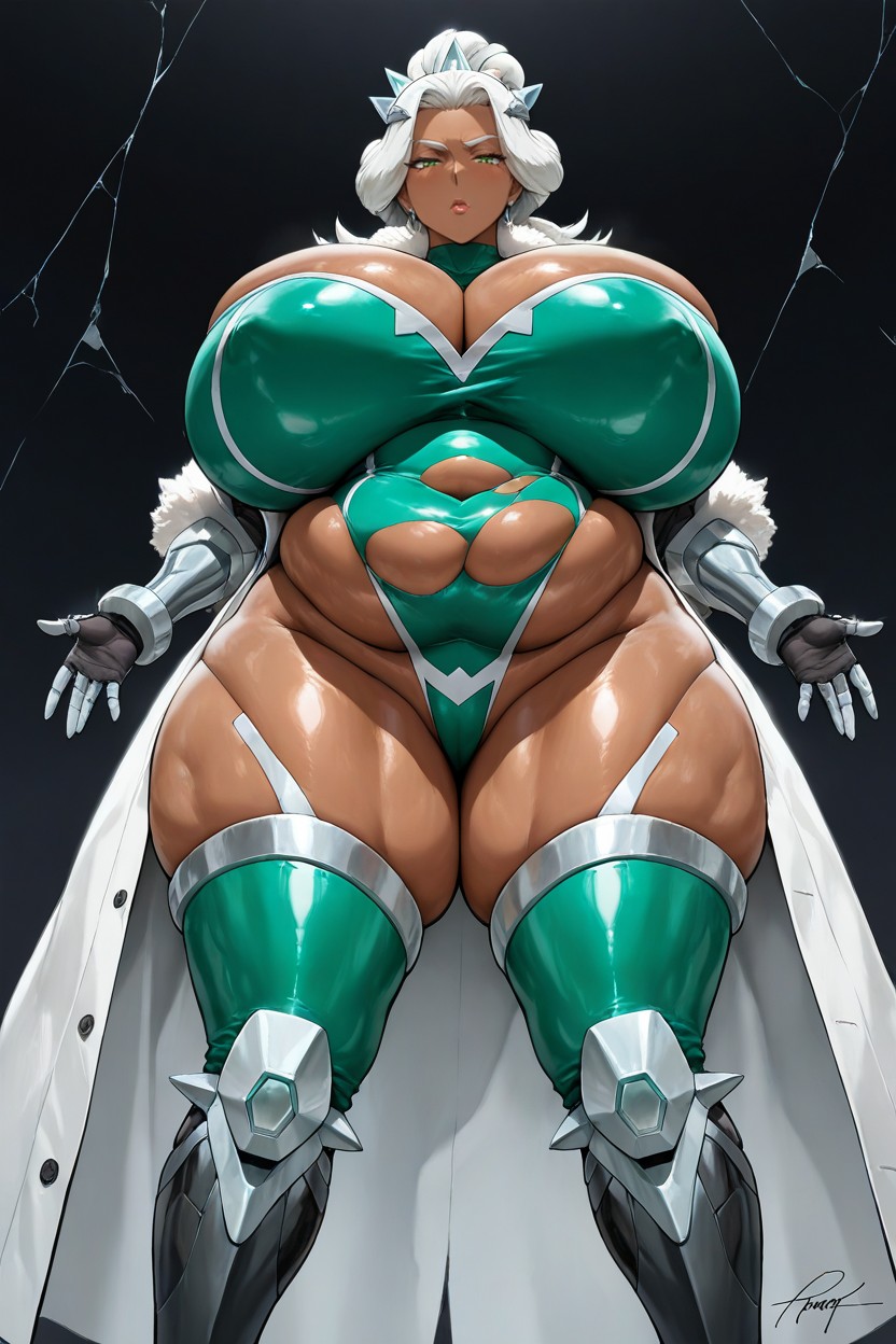 Model, Bored Looking At Viewer, Signature Professor Burnet From Pokemon Accessories Hentai AI Porn