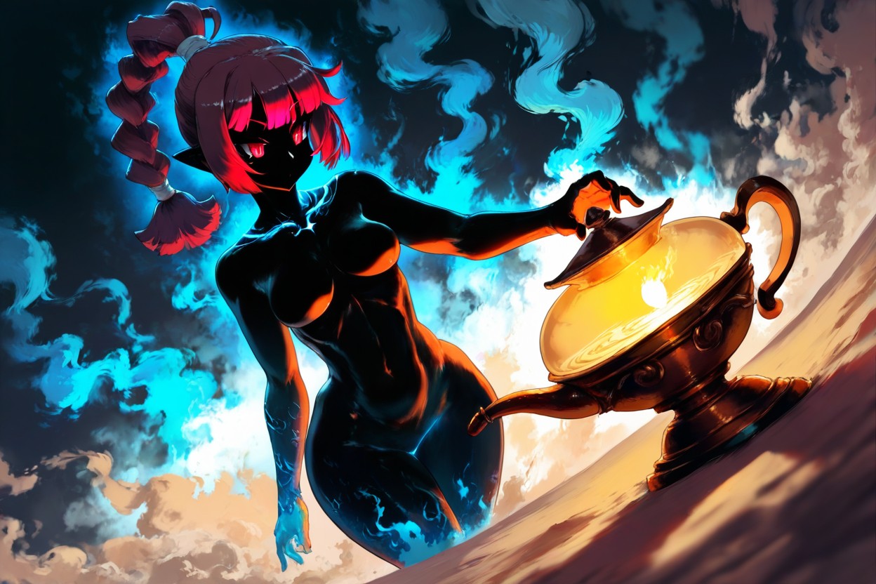 Flowing Sand In The Wind, Fisheye View, Vapor Hentai AI Porn