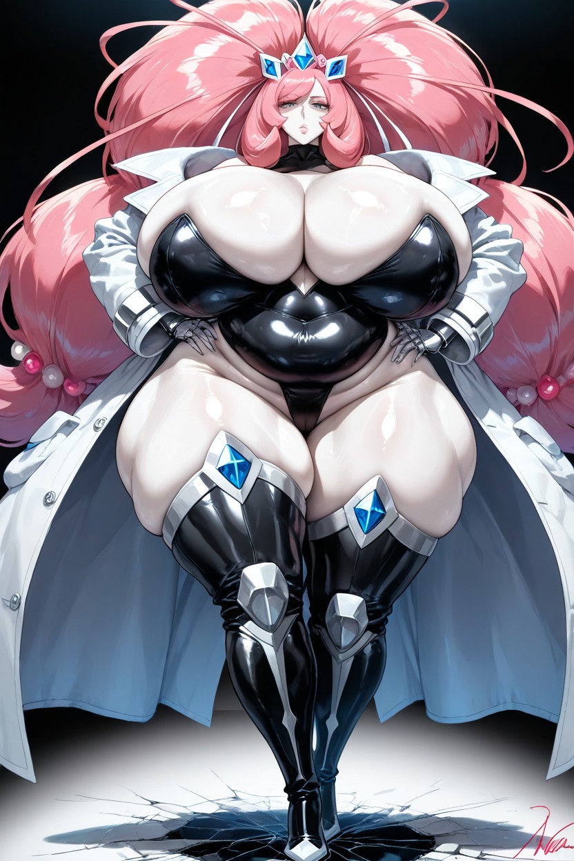 Alternate Costume, Signature Malva From Pokemon Accessories, Large Shattered White Scientist Coat Hentai AI Porn