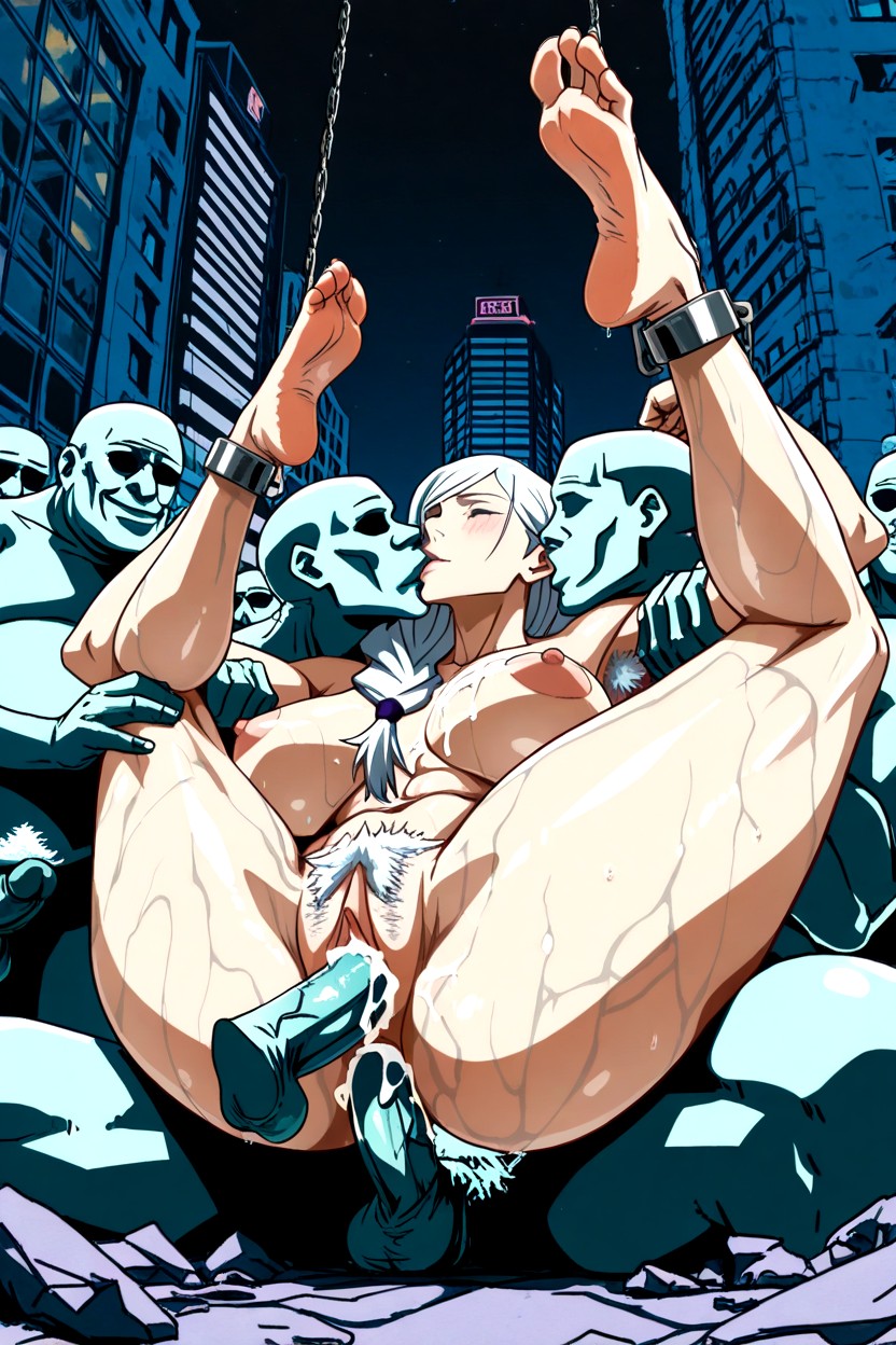 Mei Mei From Jujutsu Kaisen, Hyper Detailed Soles, Showing Soles Hentai AI Porn
