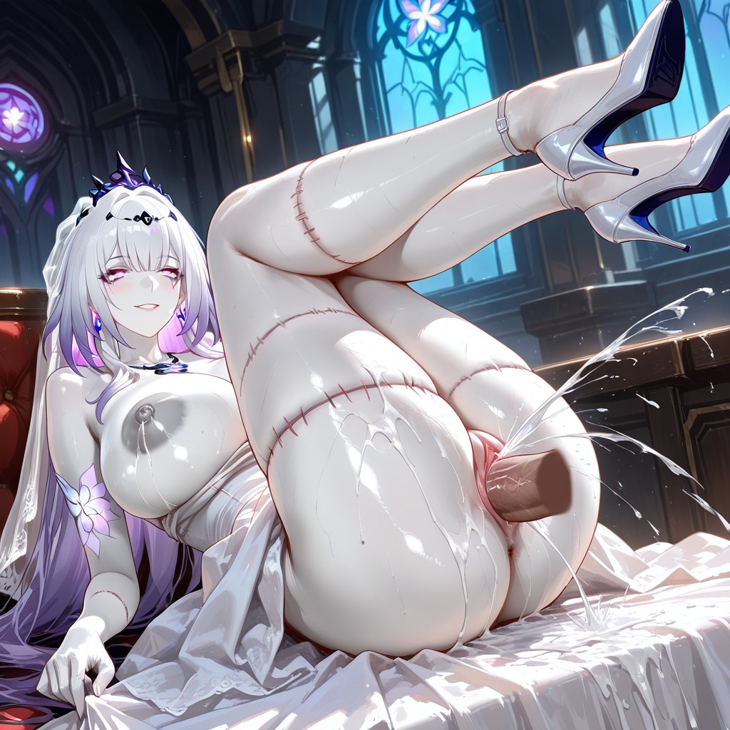 Full Body Image, Castorice From Honkai Star Rail, Medium Breast Hentai AI Porn