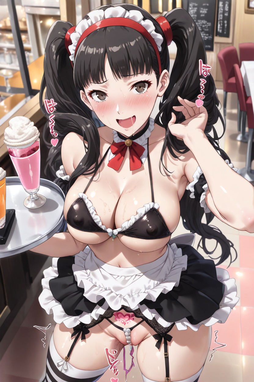 Revealing Outfit, Open Mouth, Vibrator In Vagina Hentai AI Porn