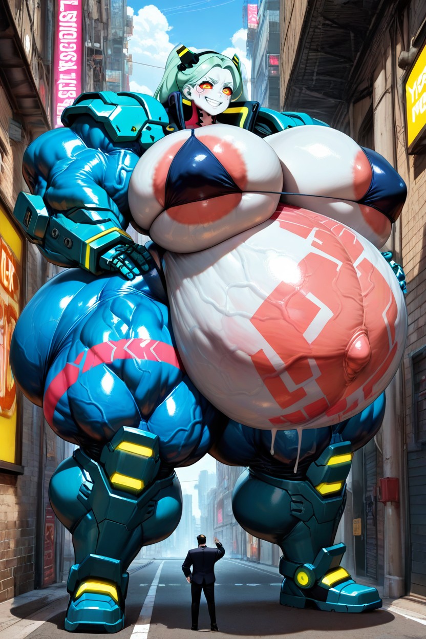 Hyper Colossal Thighs, Gigantic Huge Hyper Thighs, Hyper Big Breasts Hentai AI Porn
