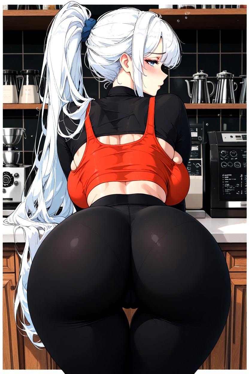 Extreme Bulging Cleavage, Shy, Hinata Waist Hentai AI Porn