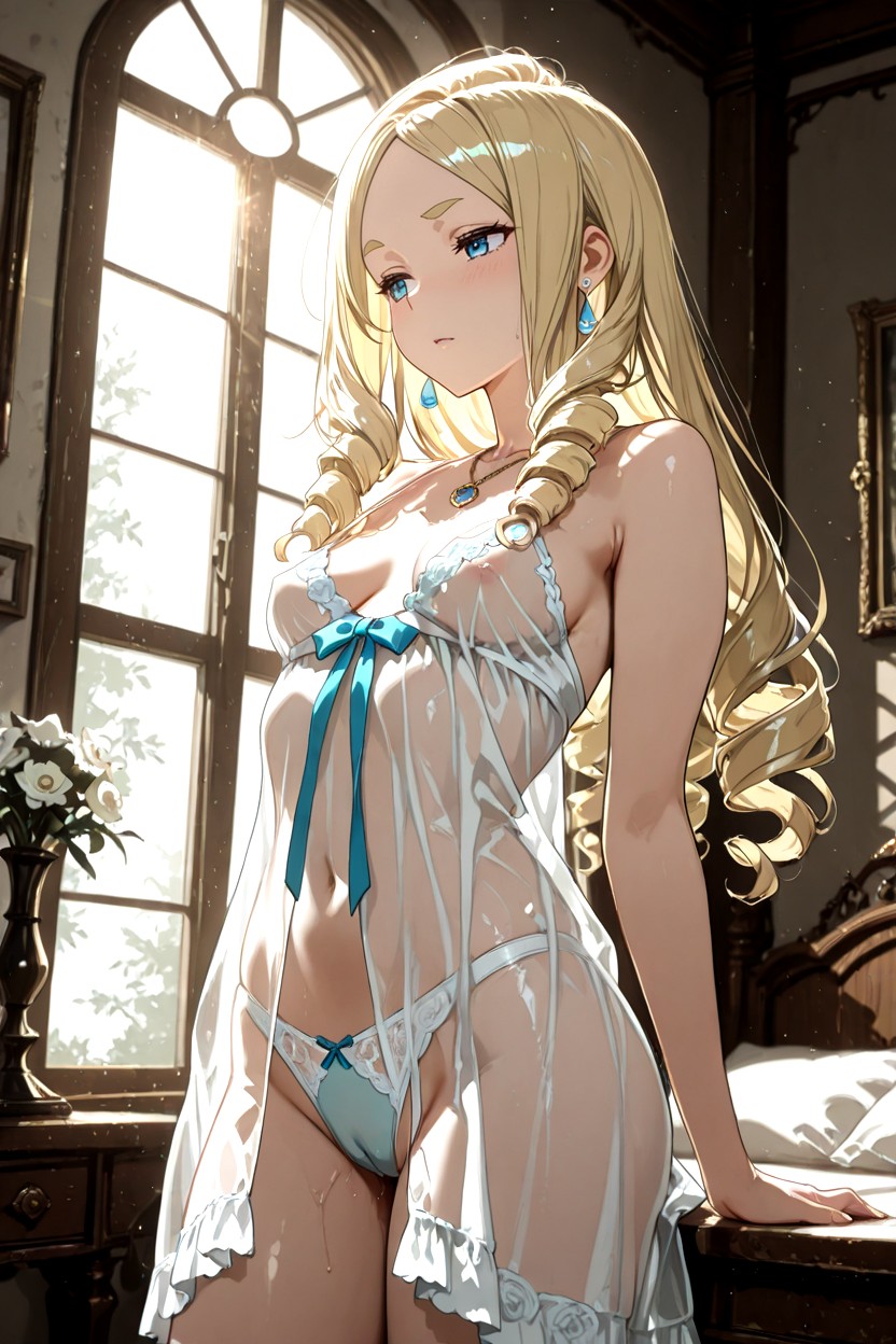 The Princess Has Round And Soft Face Structure, Skinny, Small Breasts Hentai AI Porn