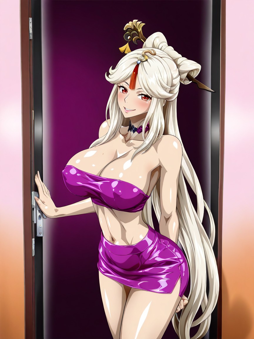 Arms Behind Her Back, Perky Tits, Extremely Snatched Waist Hentai AI Porn