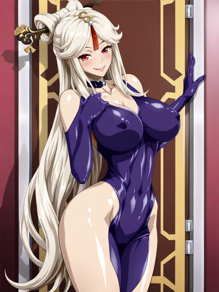 Knees Together, Happy, Grinning Hentai AI Porn