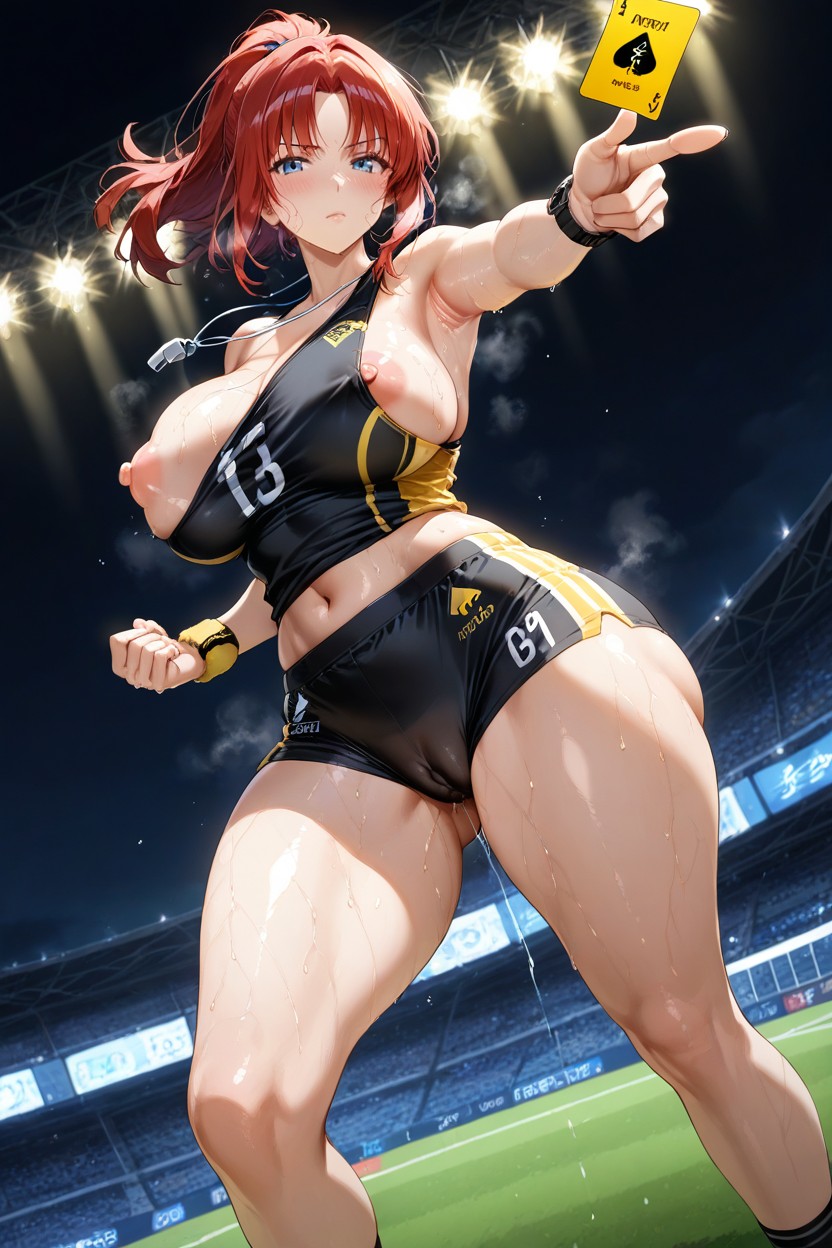 Side View, Perfect Thick Thighs, Sweaty Hentai AI Porn