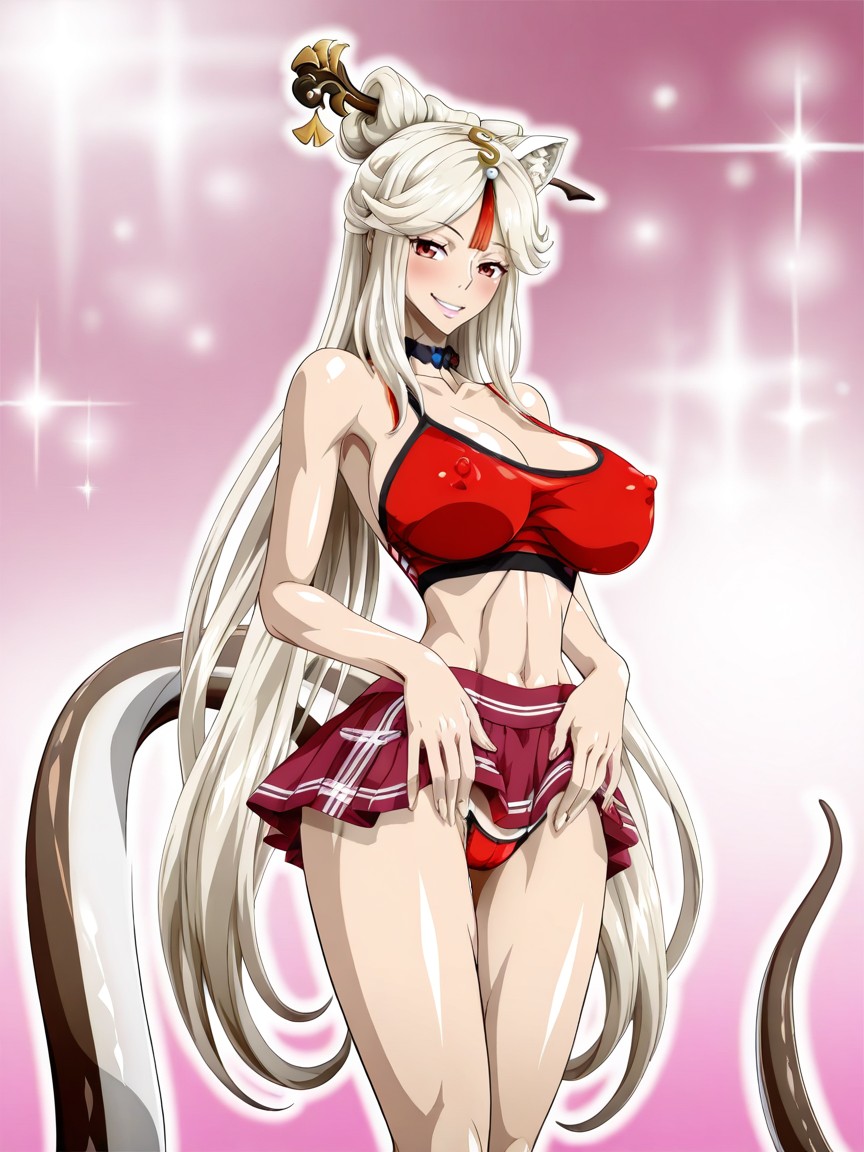 Very Long Black Eyelashes, Happy, Nel-zel Formula Art Style Hentai AI Porn