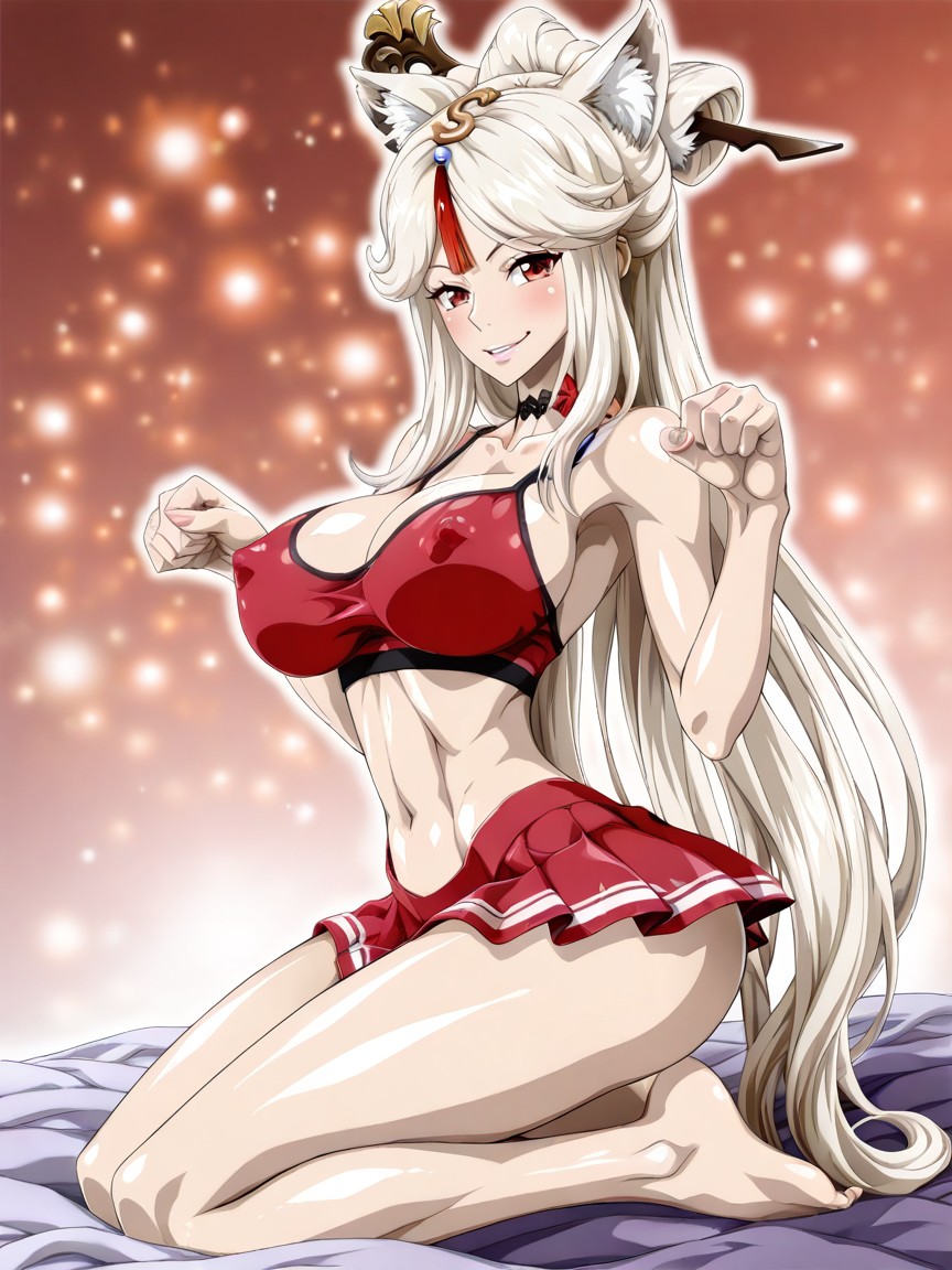 Choker, Medium Breast, Happy Smile Hentai AI Porn