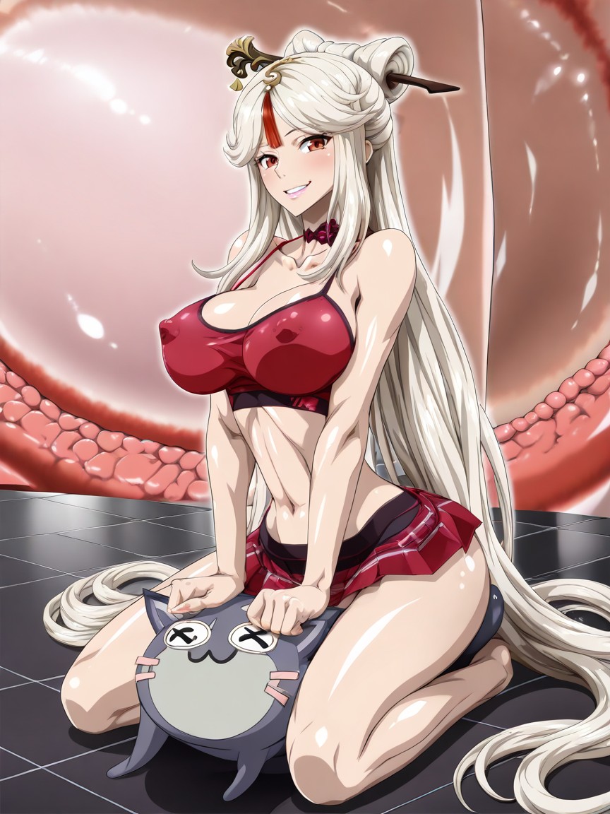 Sitting Down, Posing, Nel-zel Formula Art Style Hentai AI Porn
