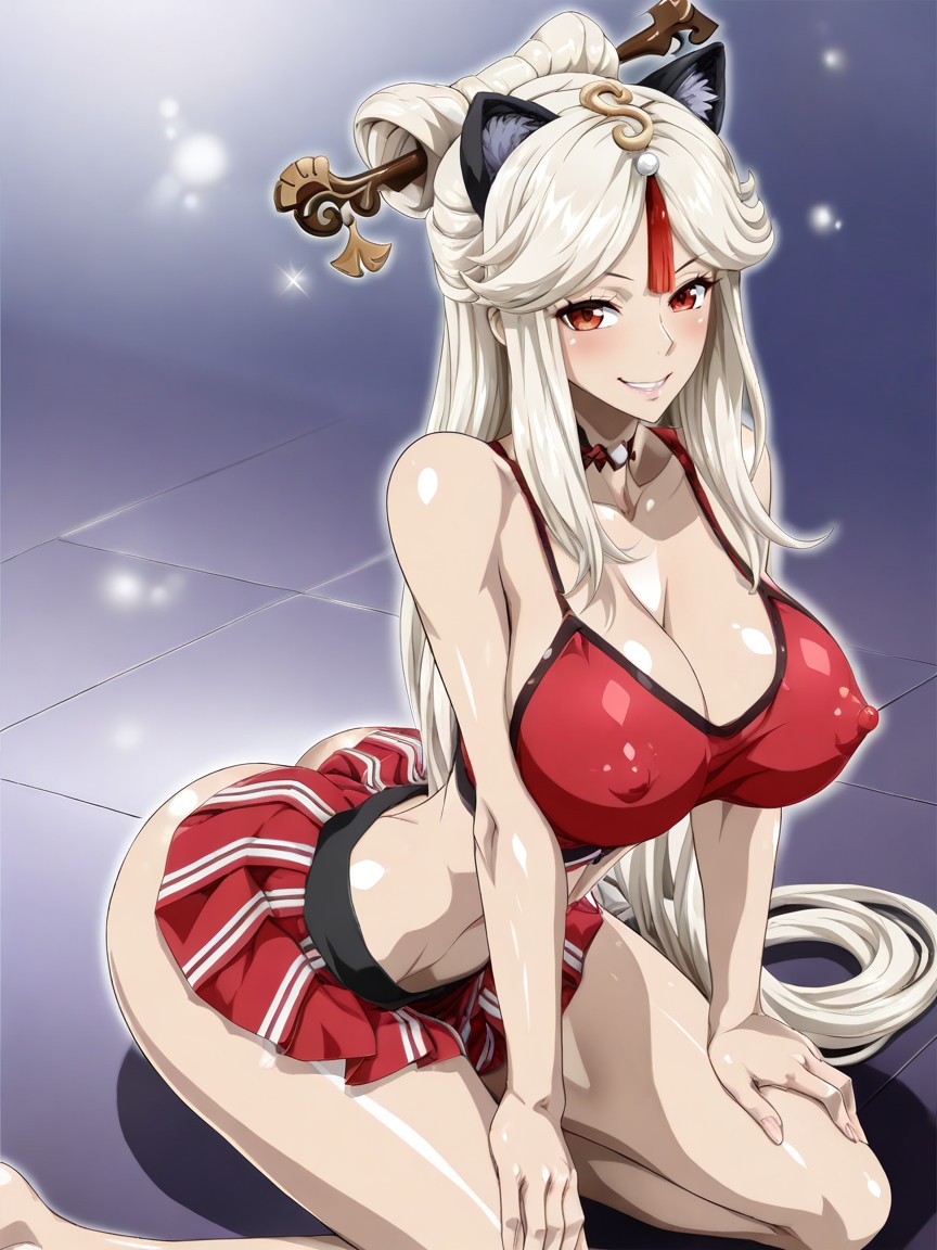 Medium Breast, Erect Nipples, Perfect Round Ass Hentai AI Porn